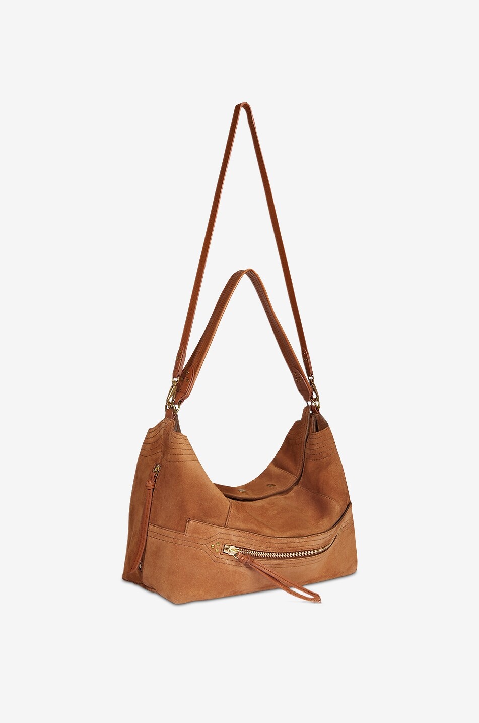 JEROME DREYFUSS Schultertasche aus Leder Lucky Hobo Large Damen HELLBRAUN 5