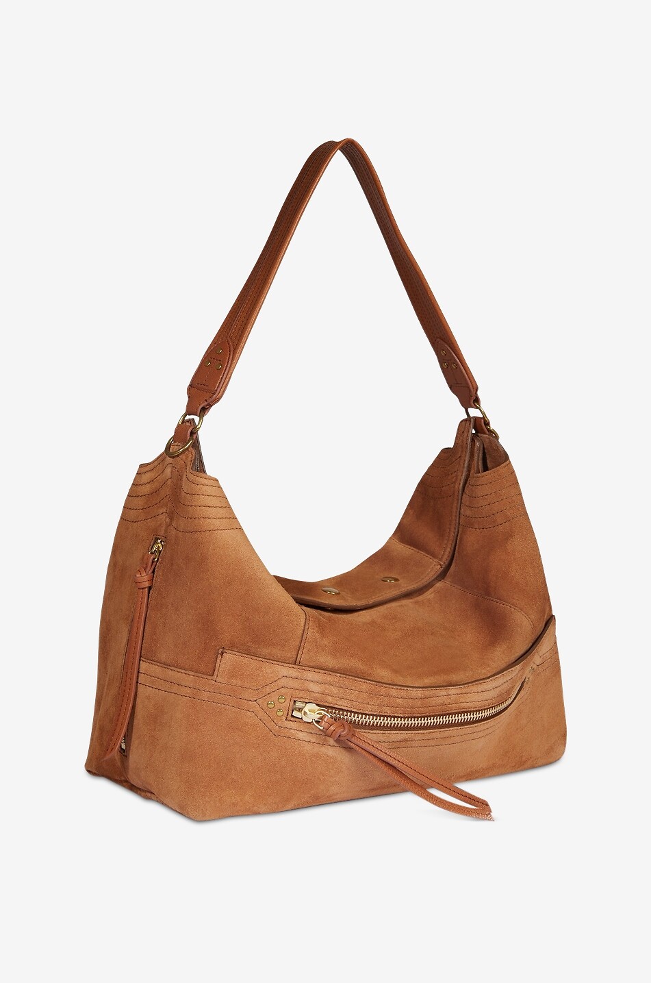 JEROME DREYFUSS Schultertasche aus Leder Lucky Hobo Large Damen HELLBRAUN 2