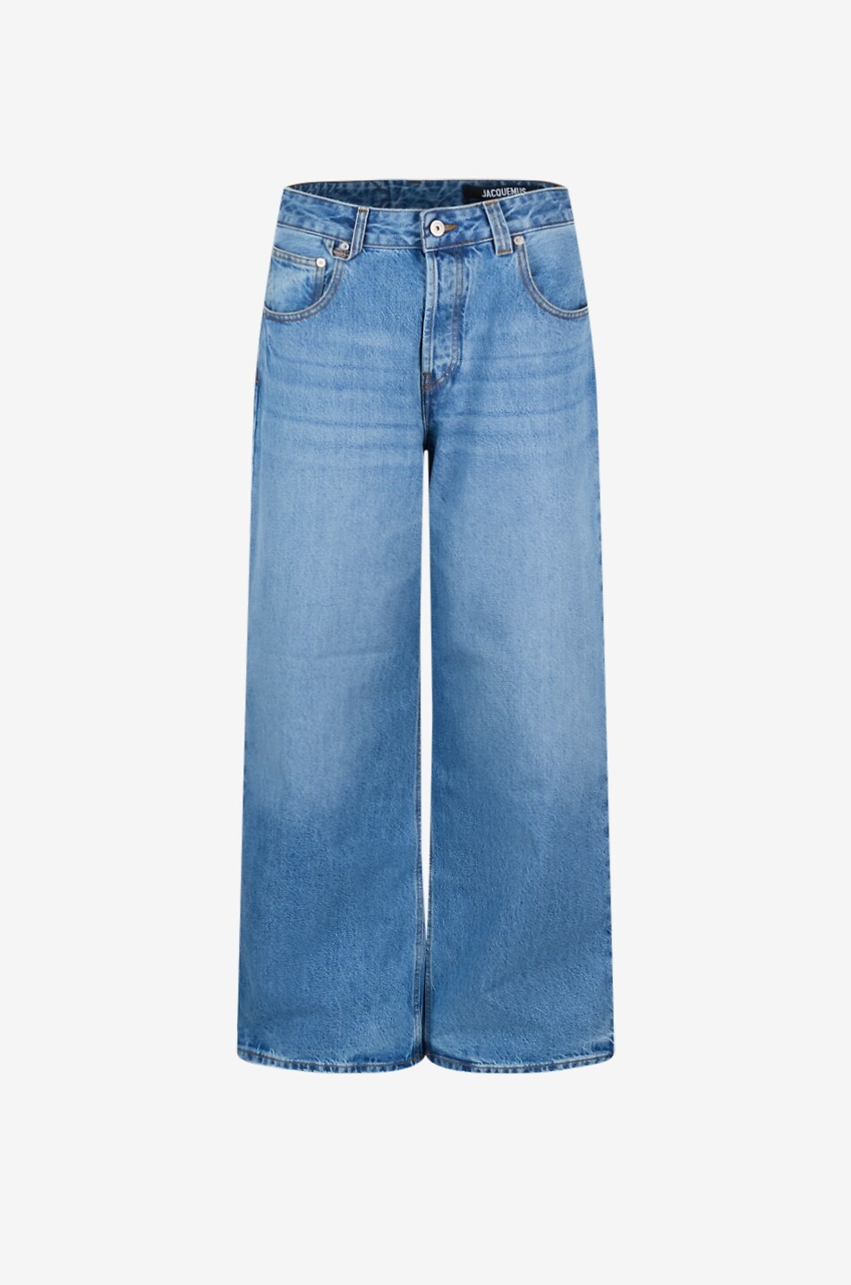 Le De-Nîmes Droit faded straight-leg jeans - JACQUEMUS - BLACK