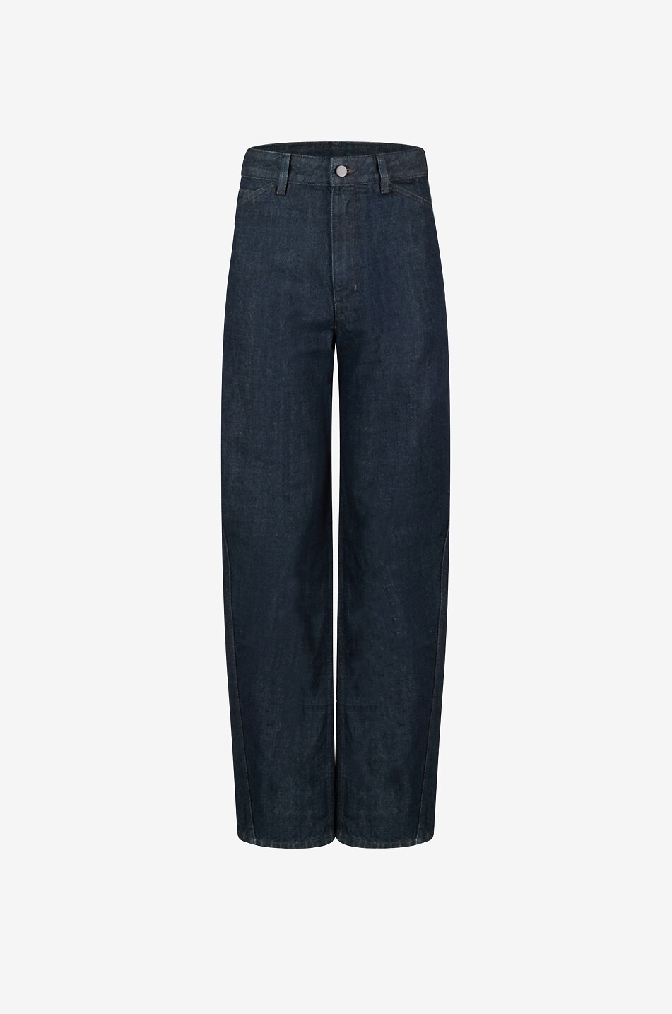 LEMAIRE Straight-leg cotton denim trousers Women DARK BLUE 1