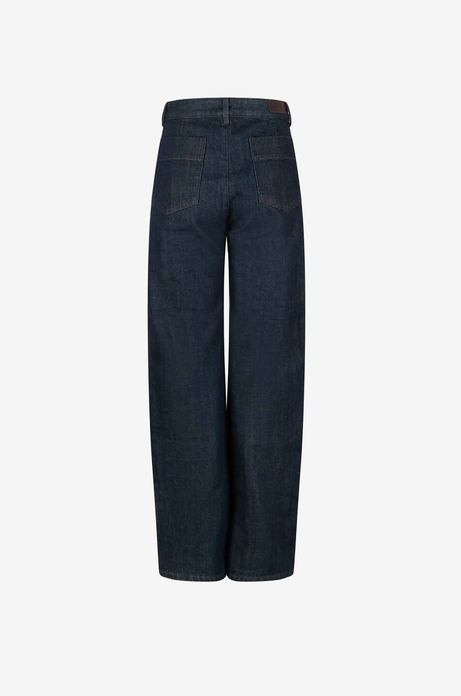 LEMAIRE Straight-leg cotton denim trousers Women DARK BLUE 2