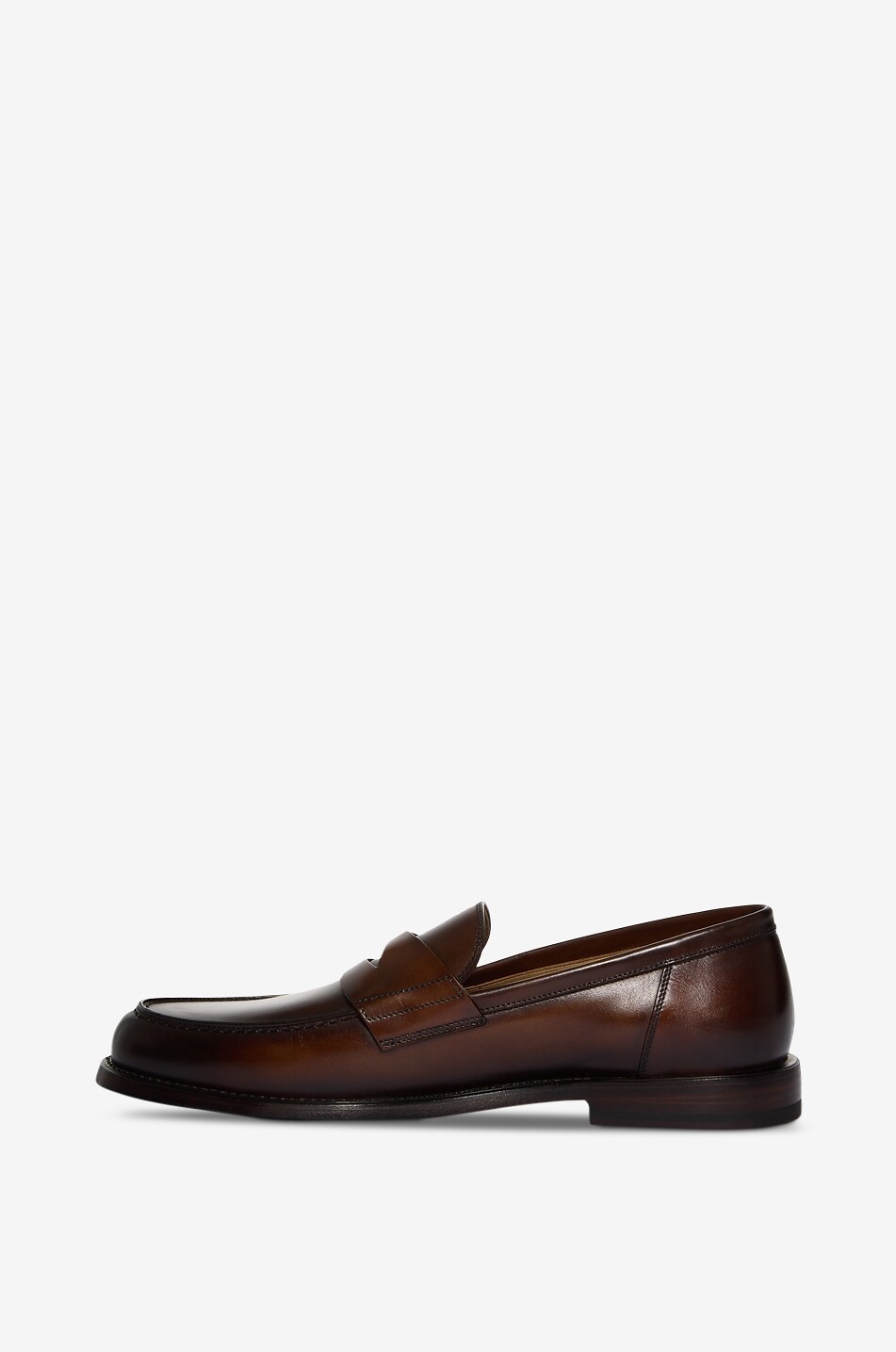BARRETT Yves glossy calfskin loafers Men COGNAC 3