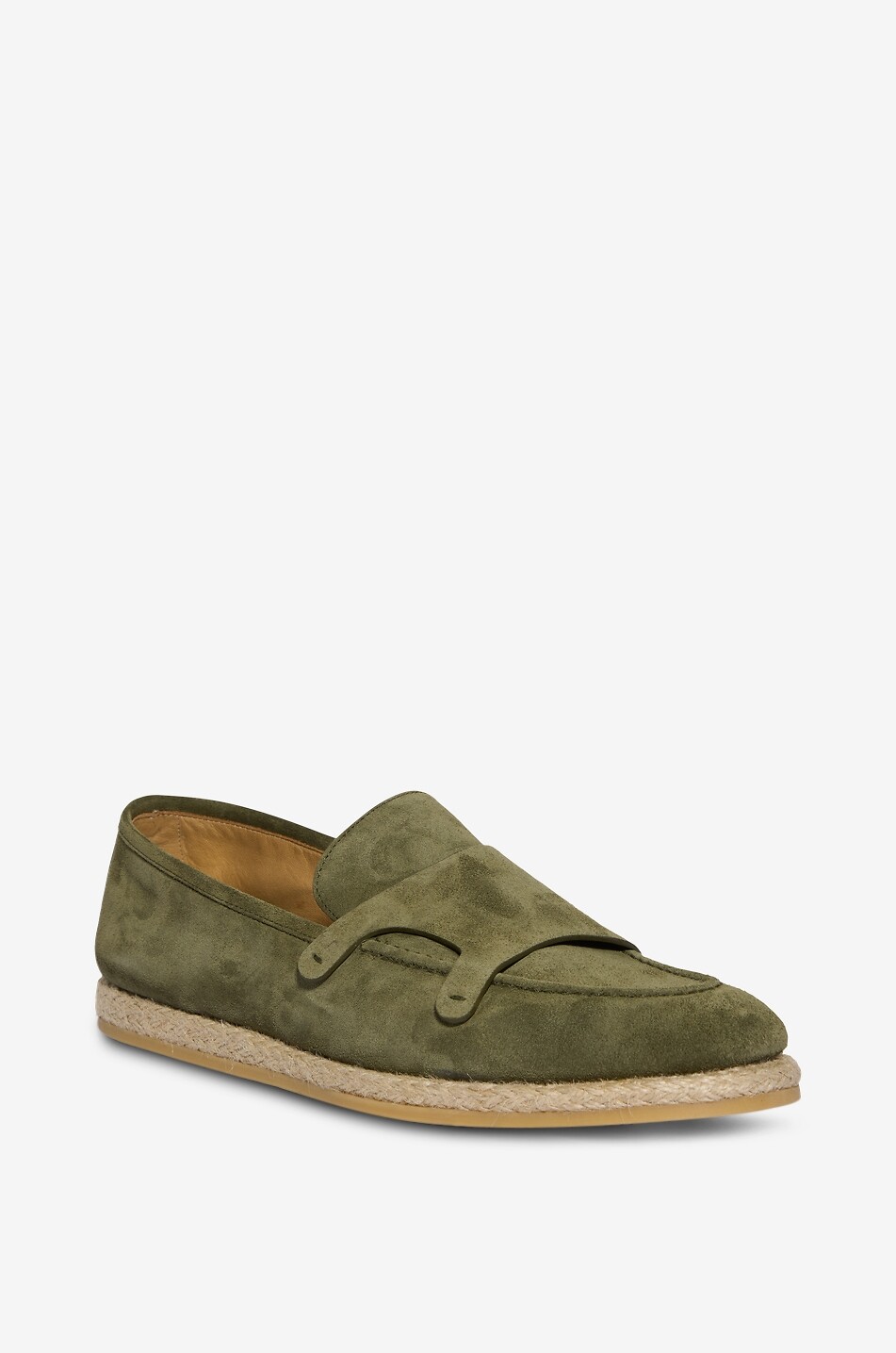 BARRETT Makari suede monk strap loafers Men MEDIUM GREEN 1