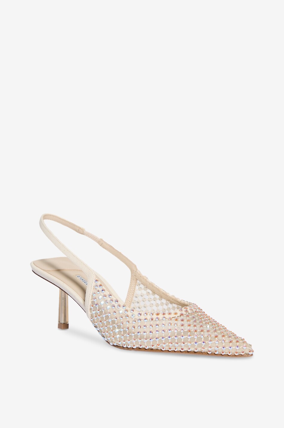 Gilda 60 rhinestone mesh slingback pumps