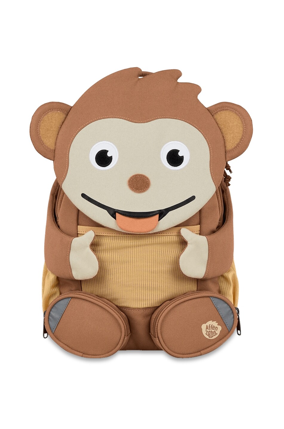 AFFENZAHN Sac à dos enfant Grand Ami Singe - 8l Unisexe MARRON 3
