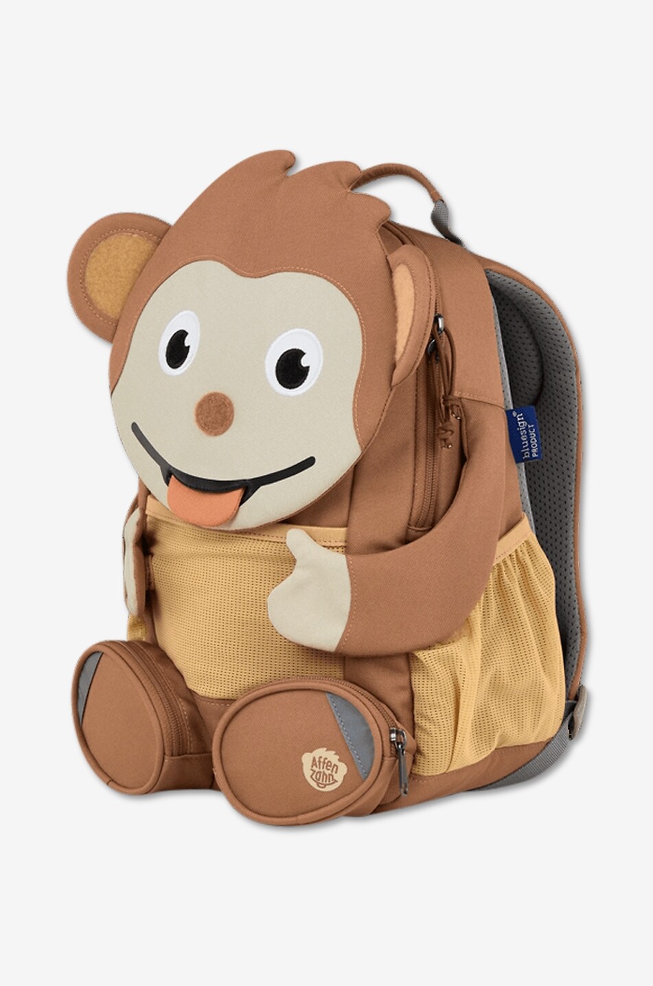 AFFENZAHN Sac à dos enfant Grand Ami Singe - 8l Unisexe MARRON 5