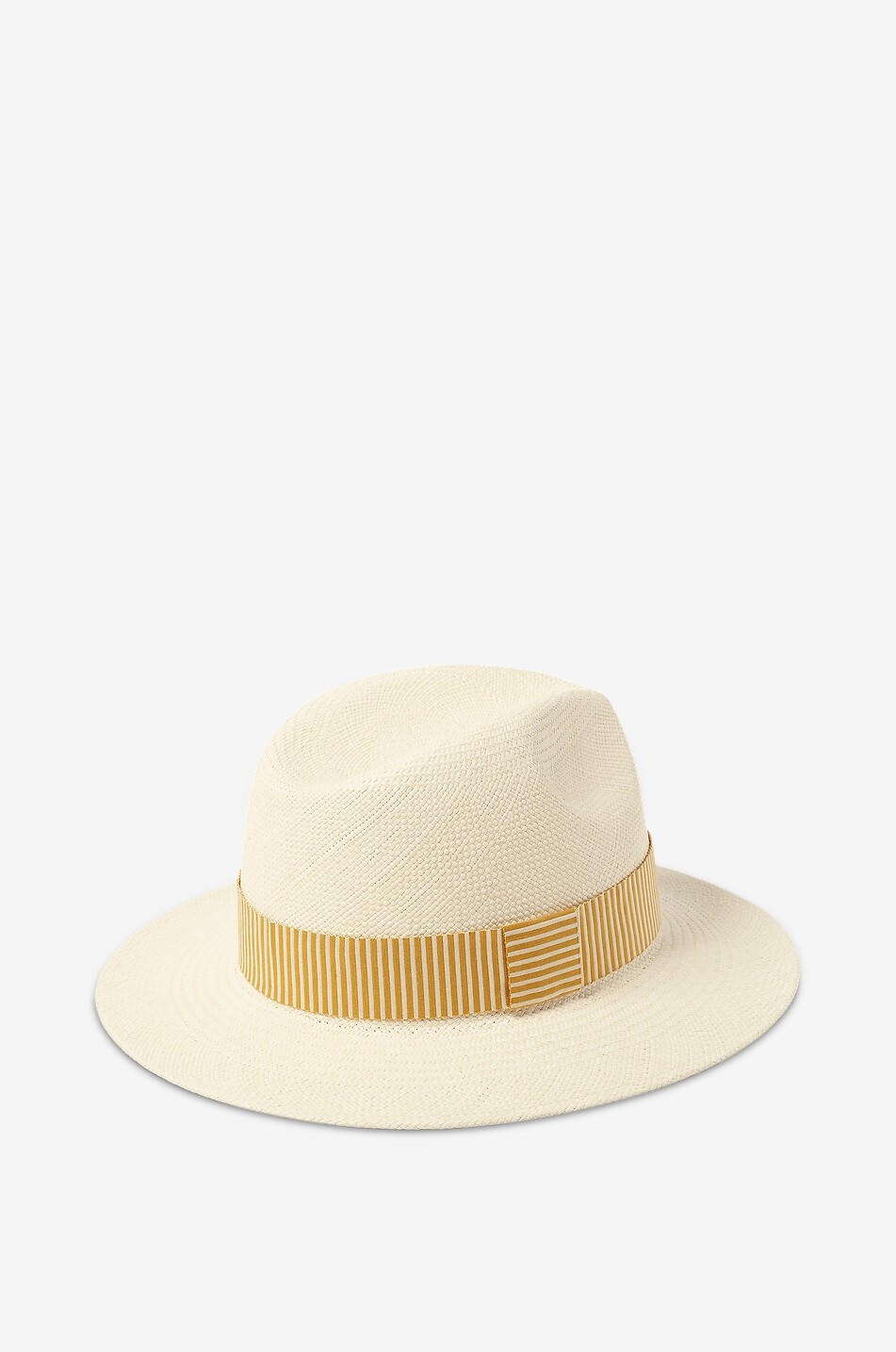 Chapeau en raphia avec ruban Leone Panama