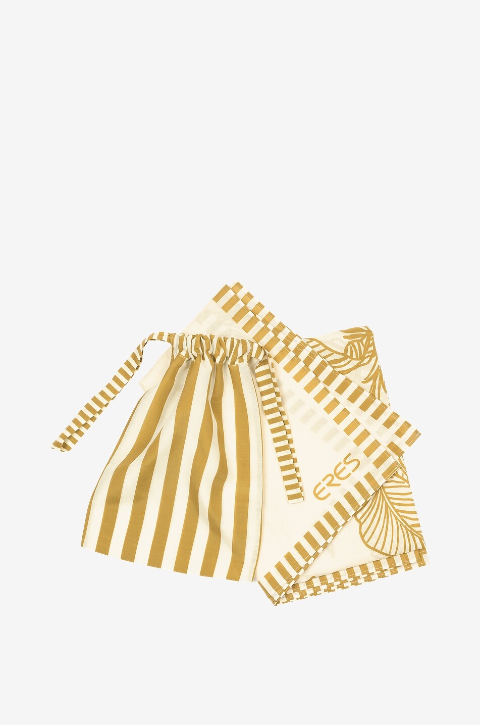 ERES Paréo rectangulaire en coton et soie Jungle Femme JAUNE 7