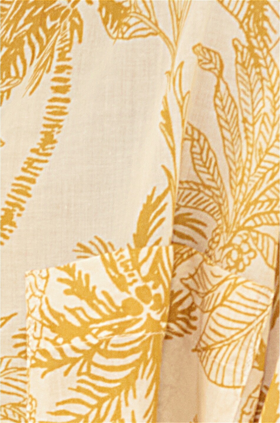 ERES Paréo rectangulaire en coton et soie Jungle Femme JAUNE 5