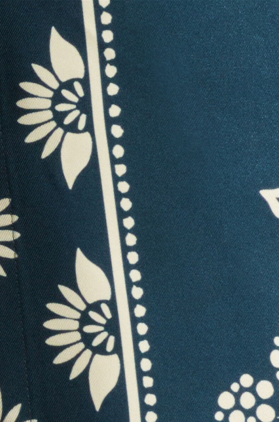 ERES Chemise de pyjama en soie imprimée Mentholée Femme BLEU 2