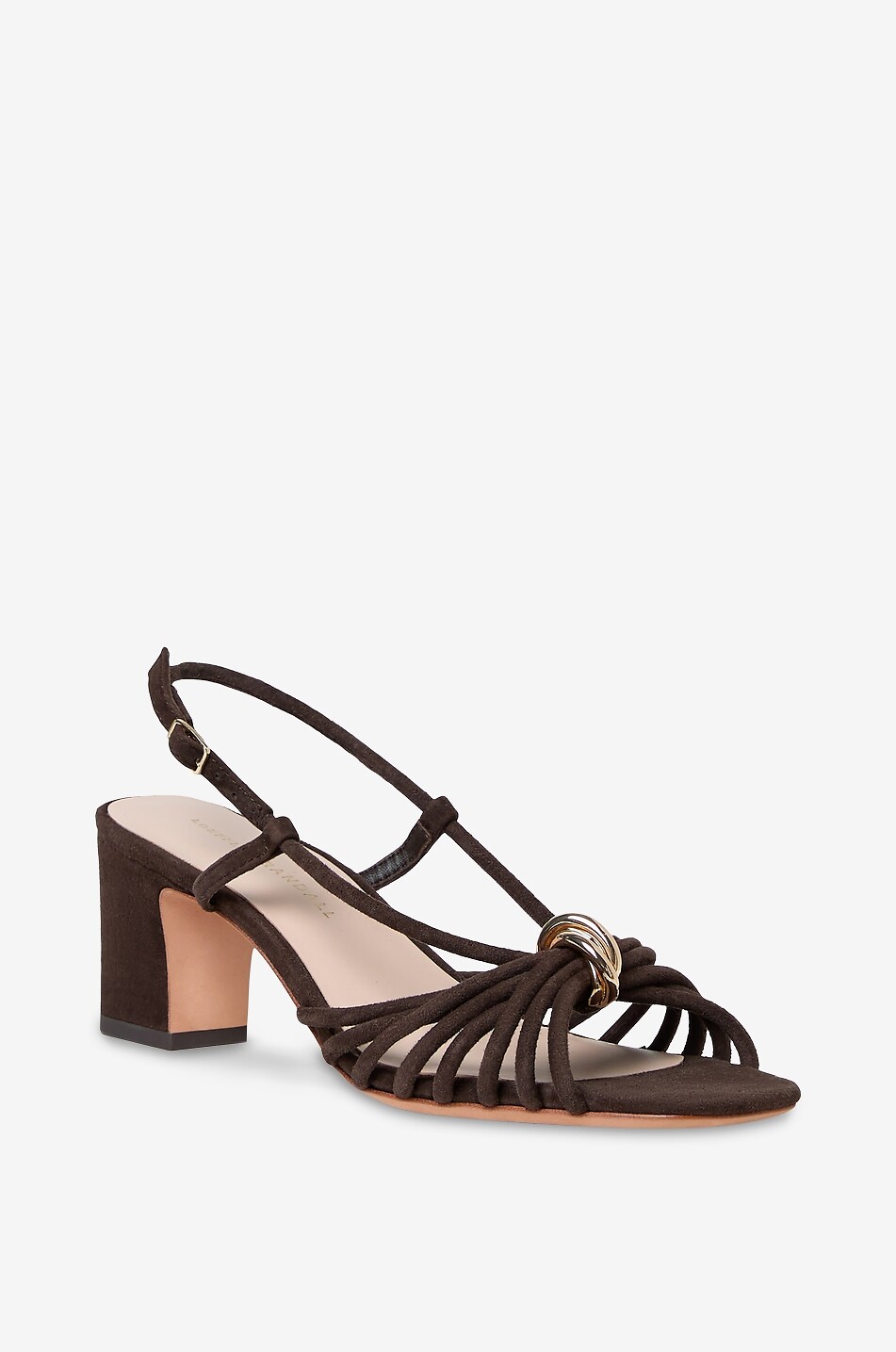 LOEFFLER RANDALL Minna 57 suede square-heeled sandals Women BROWN 1
