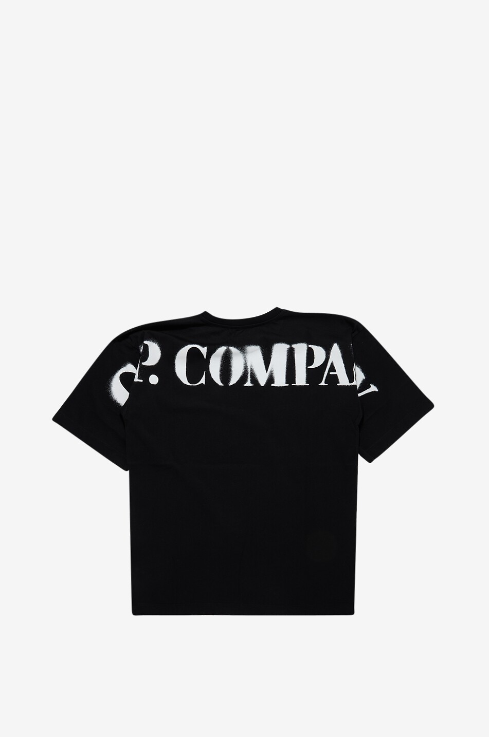 C.P. COMPANY U16 Logo print maxi 30/1 jersey short-sleeved boys' T-shirt Boy BLACK 2
