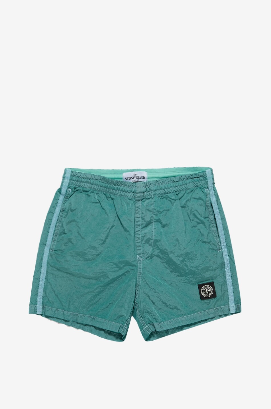 STONE ISLAND JUNIOR Short de bain garçon B100002 Nylon Metal Econyl Garçon VERT 1