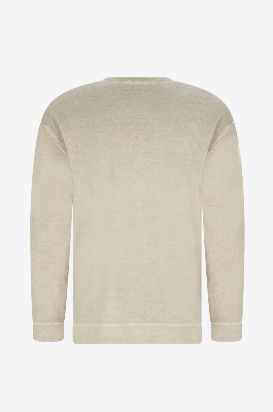 C.P. COMPANY Double Dyed crewneck jumper in mottled cotton Men BEIGE 2