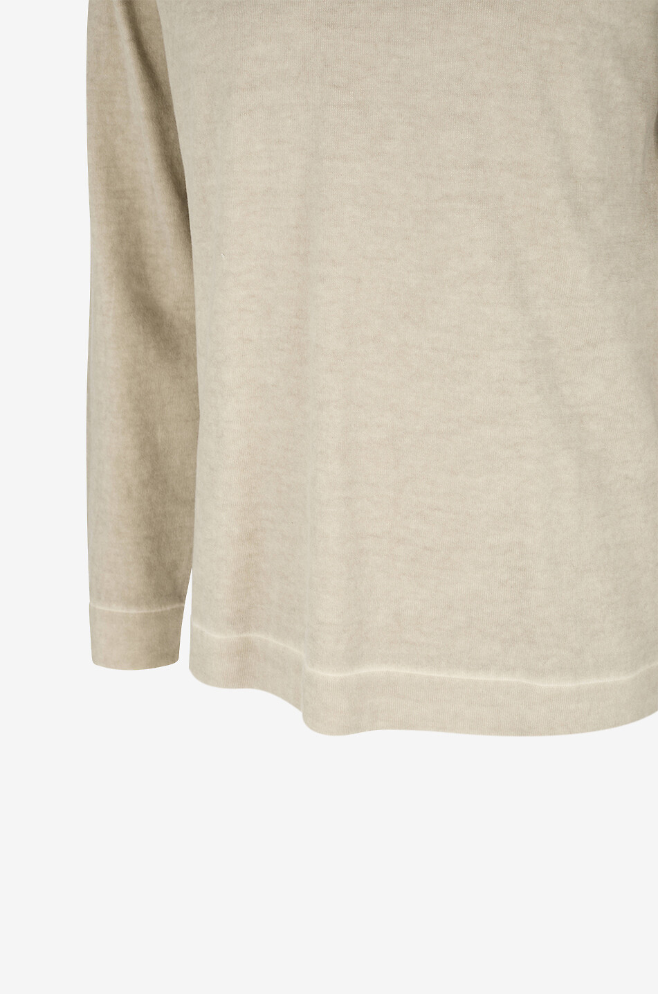 C.P. COMPANY Double Dyed crewneck jumper in mottled cotton Men BEIGE 3