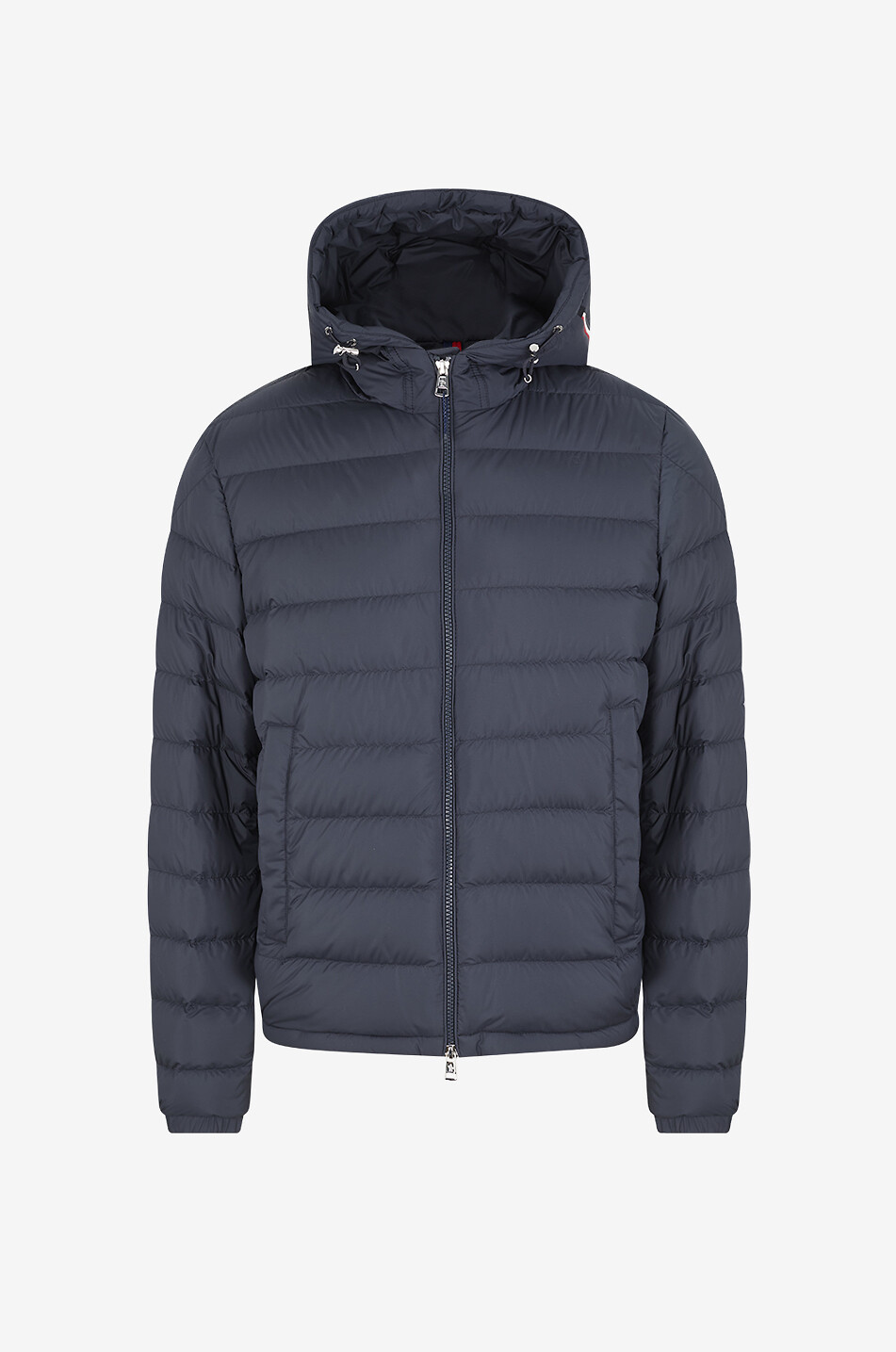 Kurze gesteppte Daunenjacke mit Kapuze Vermeille