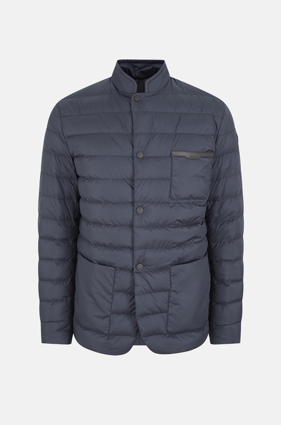 Leichte Daunenjacke im Blazer-Schnitt aus Airsoft und Leder Kenai