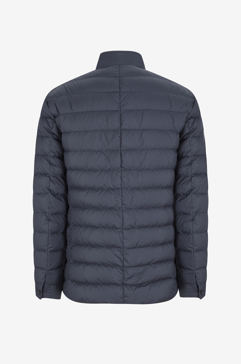 MONCLER Leichte Daunenjacke im Blazer-Schnitt aus Airsoft und Leder Kenai Herren DUNKELBLAU 2