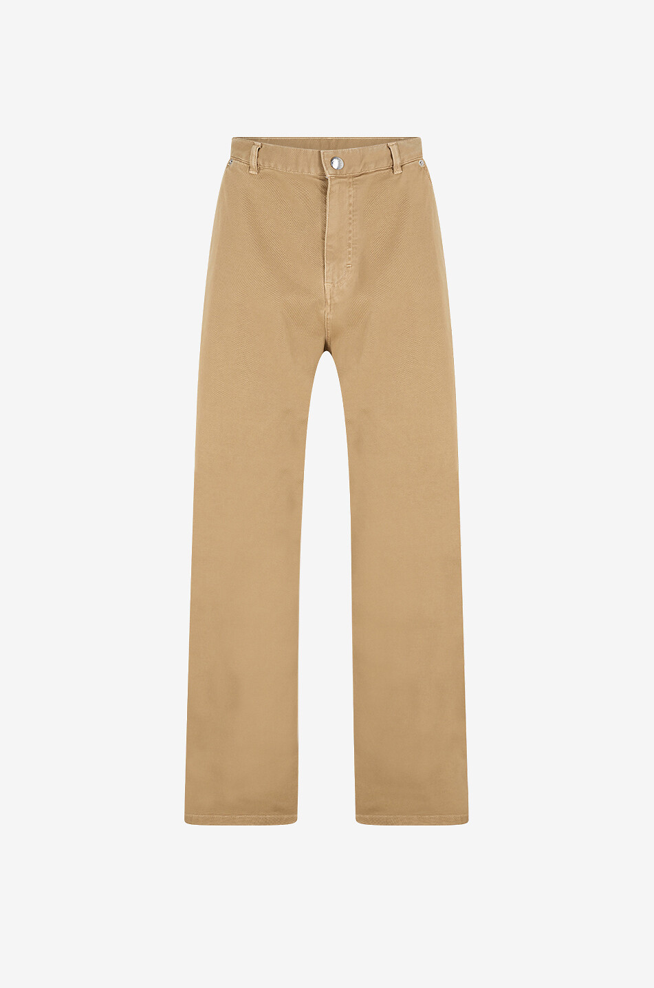 MONCLER Pantalon cargo droit en sergé de coton Homme MARRON CLAIR 1