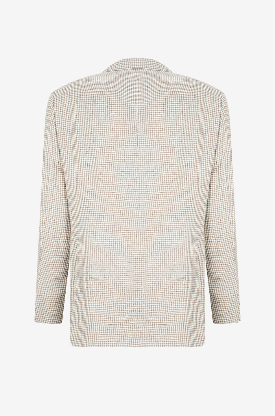 BRIONI Einreihiger Hahnentritt-Blazer aus Leinenmix Ravello Herren BEIGE 2