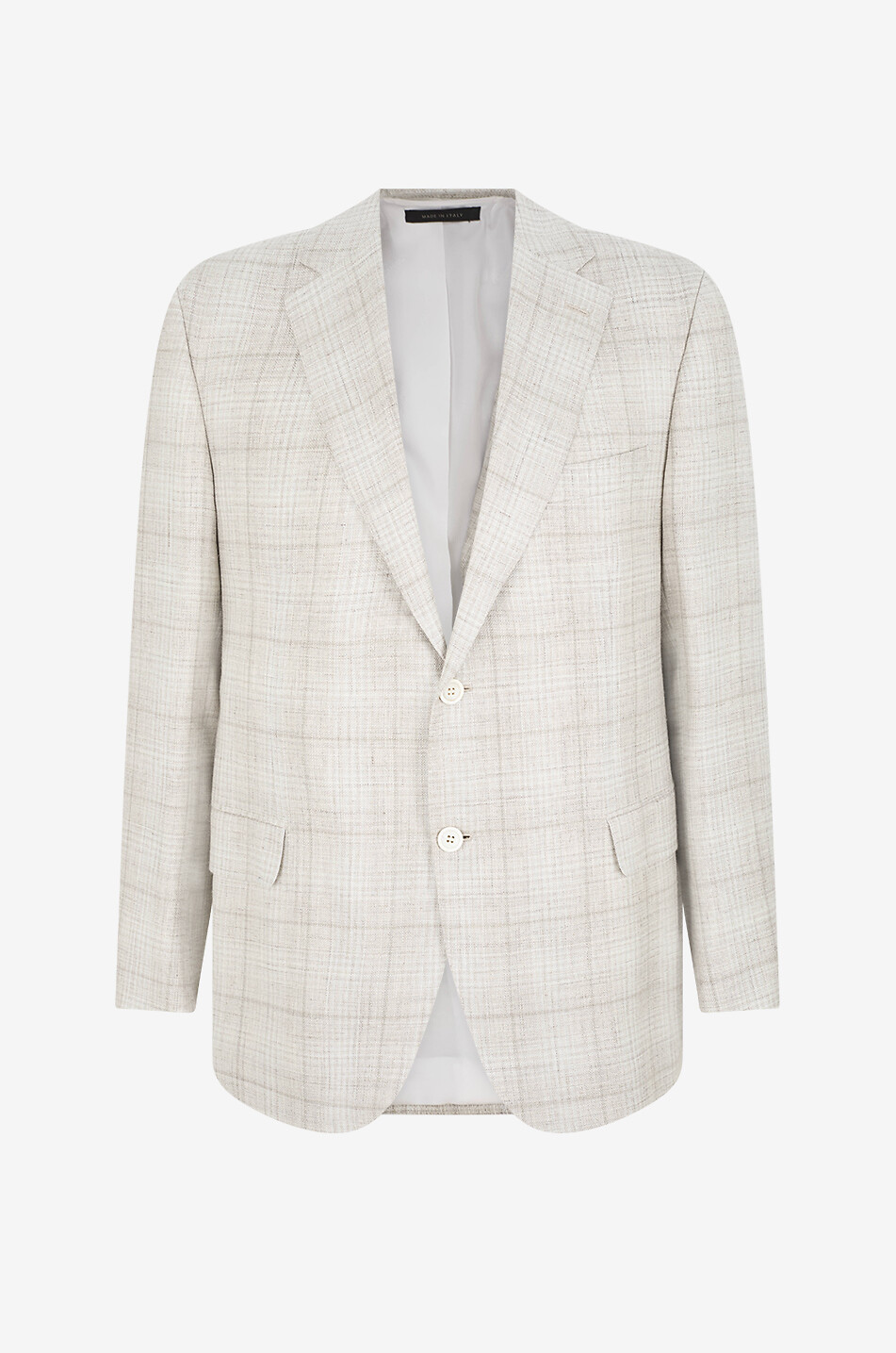 BRIONI Blazer mit Karomuster aus Wollmix Ravello Herren Hellbeige 1