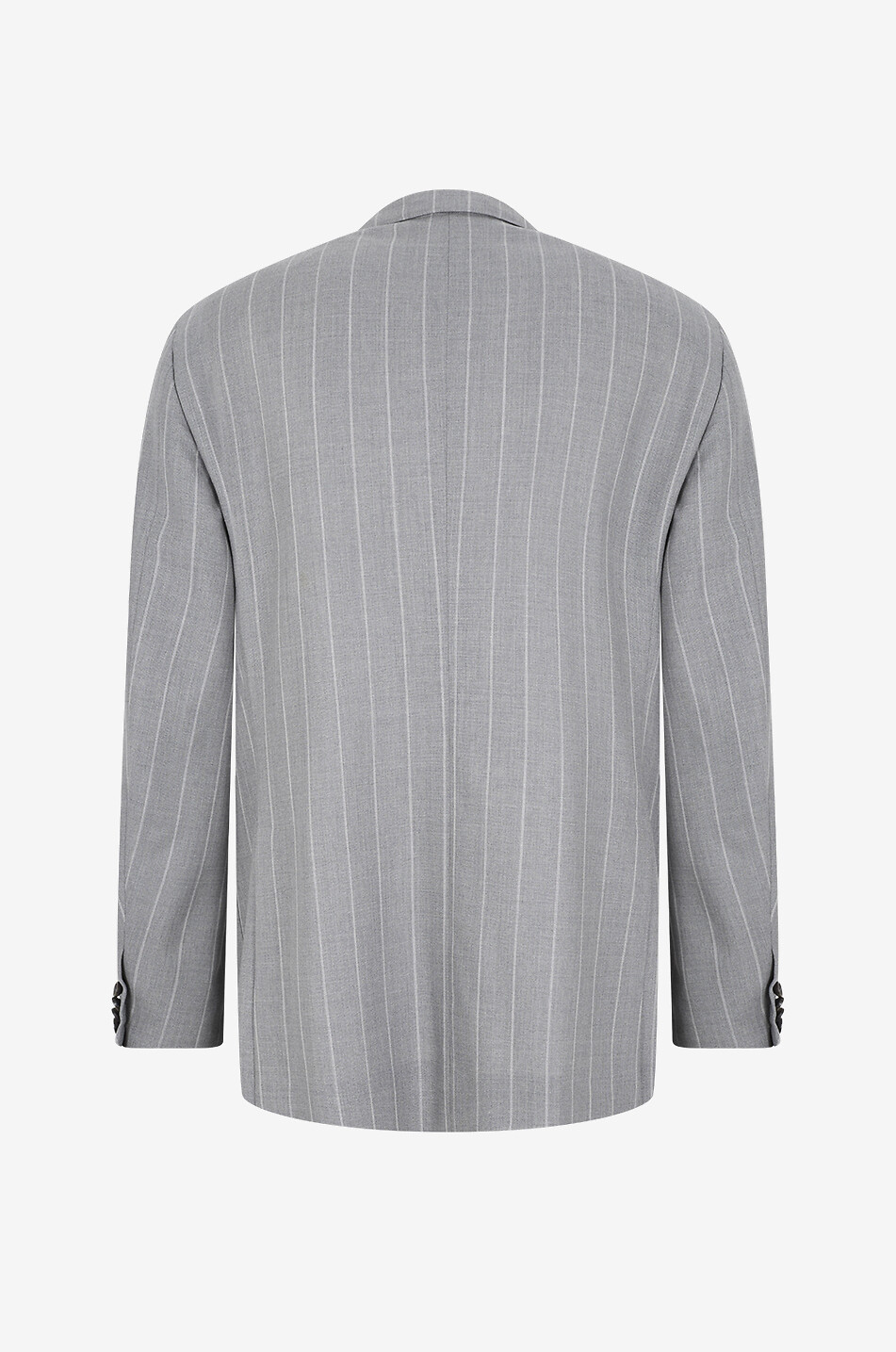 Dev Guy 　CARUSO grey summer suit Zelander Loropiana pinstripe double-breasted two-piece suit