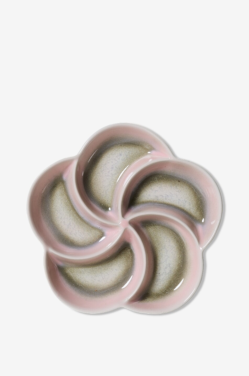 HKLIVING Snackplatte aus Steingut 70s Ceramics Muse Haus BUNT 1