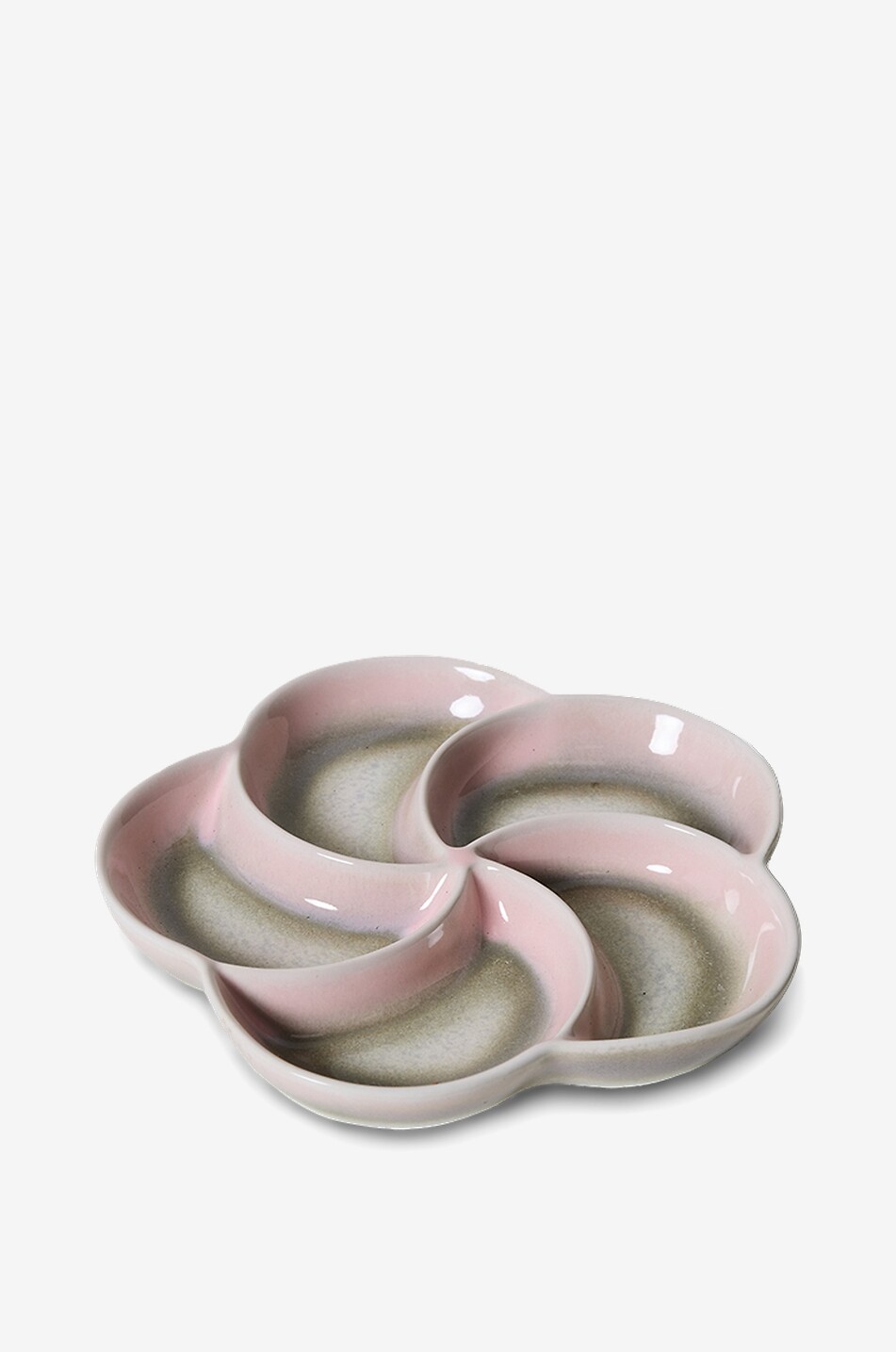 HKLIVING Snackplatte aus Steingut 70s Ceramics Muse Haus BUNT 2