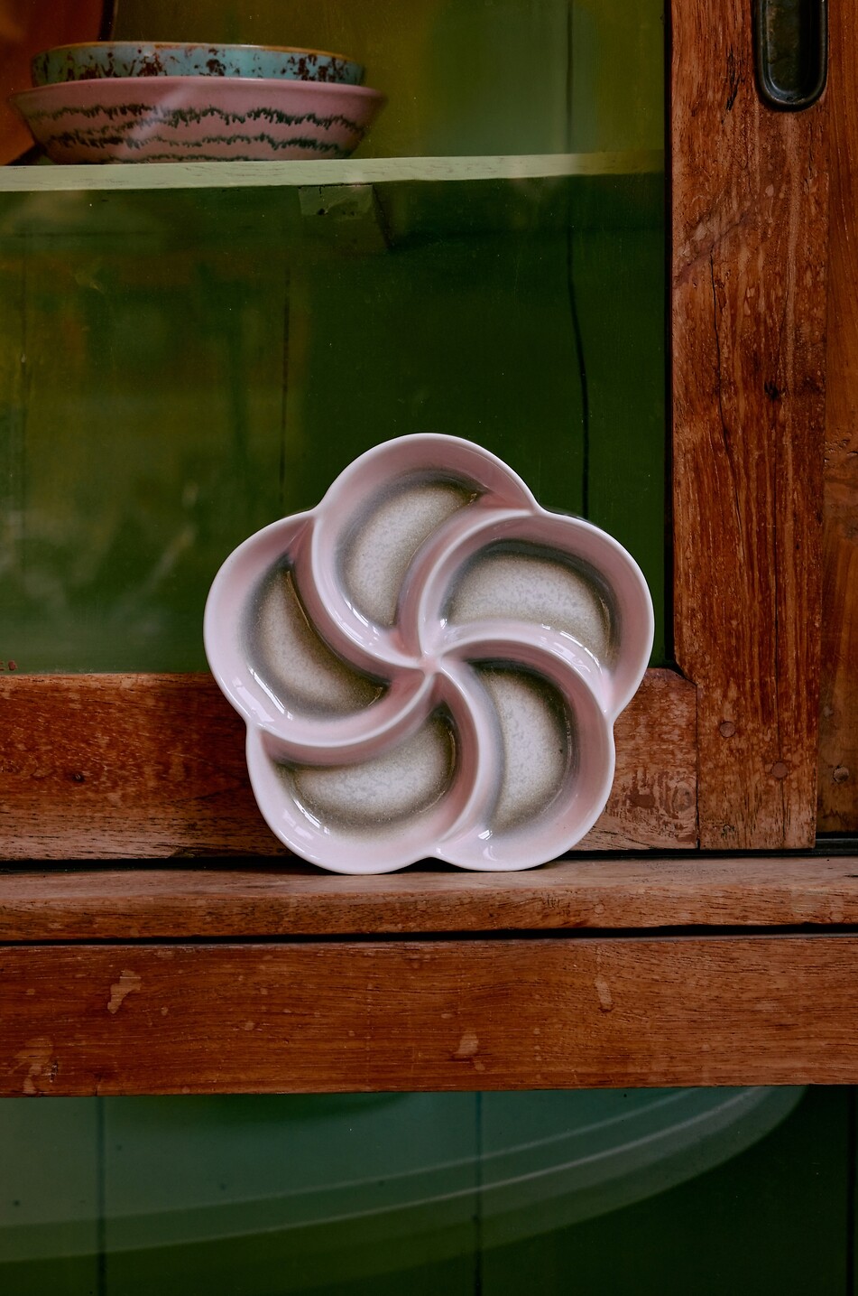 HKLIVING Snackplatte aus Steingut 70s Ceramics Muse Haus BUNT 4