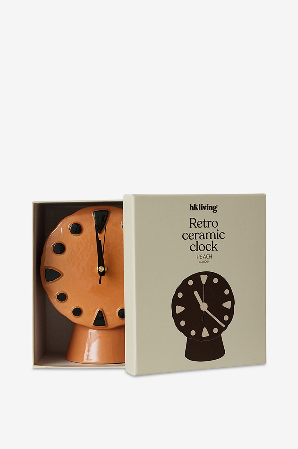 HKLIVING Retro ceramic clock - H20 Home ORANGE 5