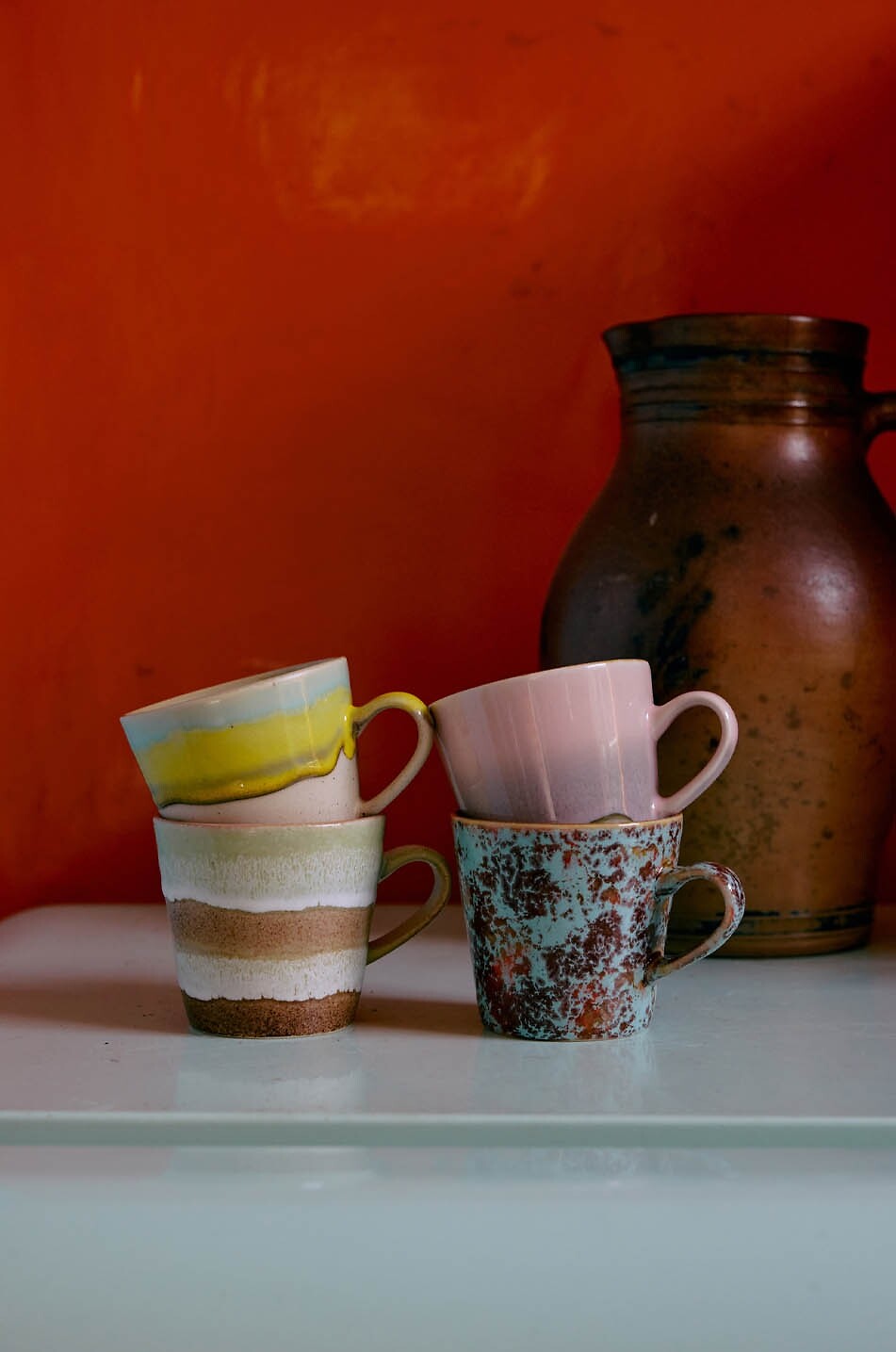 HKLIVING Americano-Becher aus Steingut 70s Ceramics - H8 Haus BUNT 4