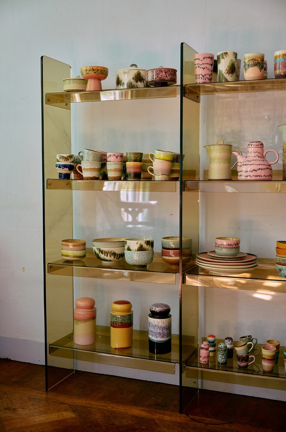 HKLIVING Bol à nouilles en grès 70s Ceramics - 13,5 cm Maison MULTICOLORE 4