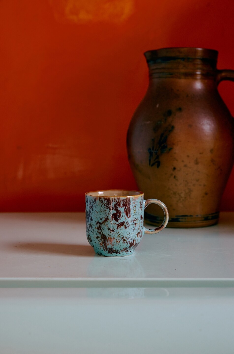 HKLIVING Lot de 4 tasses à café en grès 70s Ceramics - H8 Maison MULTICOLORE 5