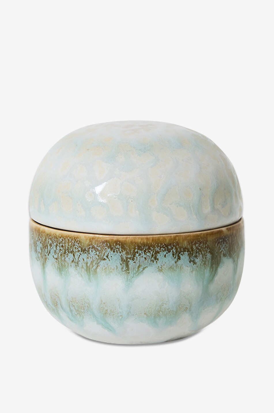 70s Ceramics Petal stoneware sugar bowl - H8