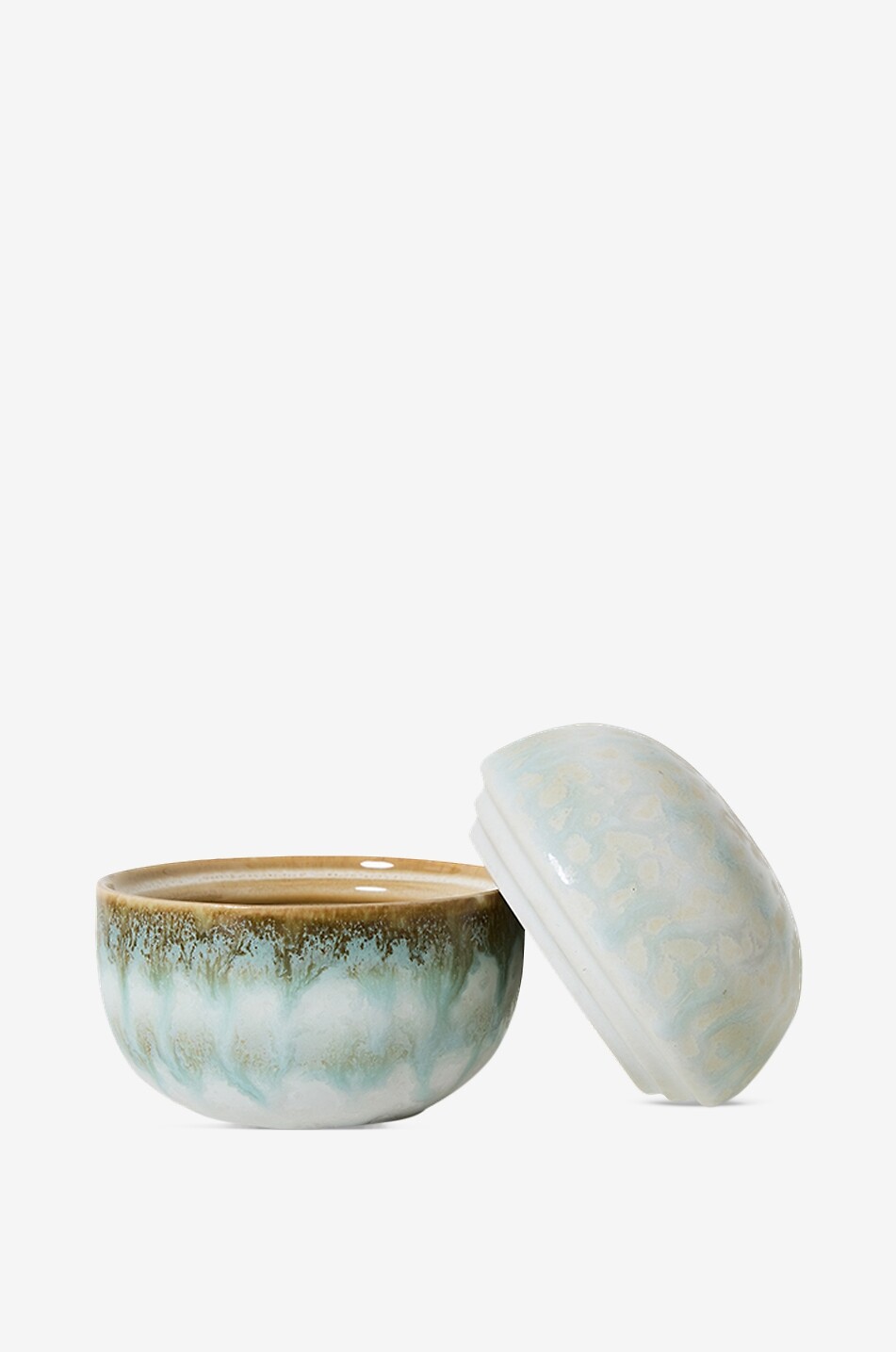 HKLIVING 70s Ceramics Petal stoneware sugar bowl - H8 Home MULTI COLOURED 2
