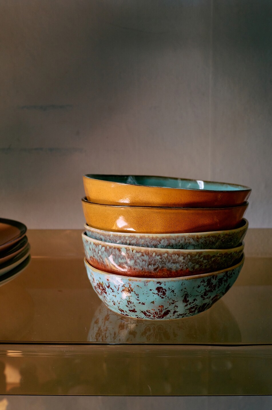 HKLIVING 70s Ceramics set of 2 pasta bowls - H5 Home MULTI COLOURED 4