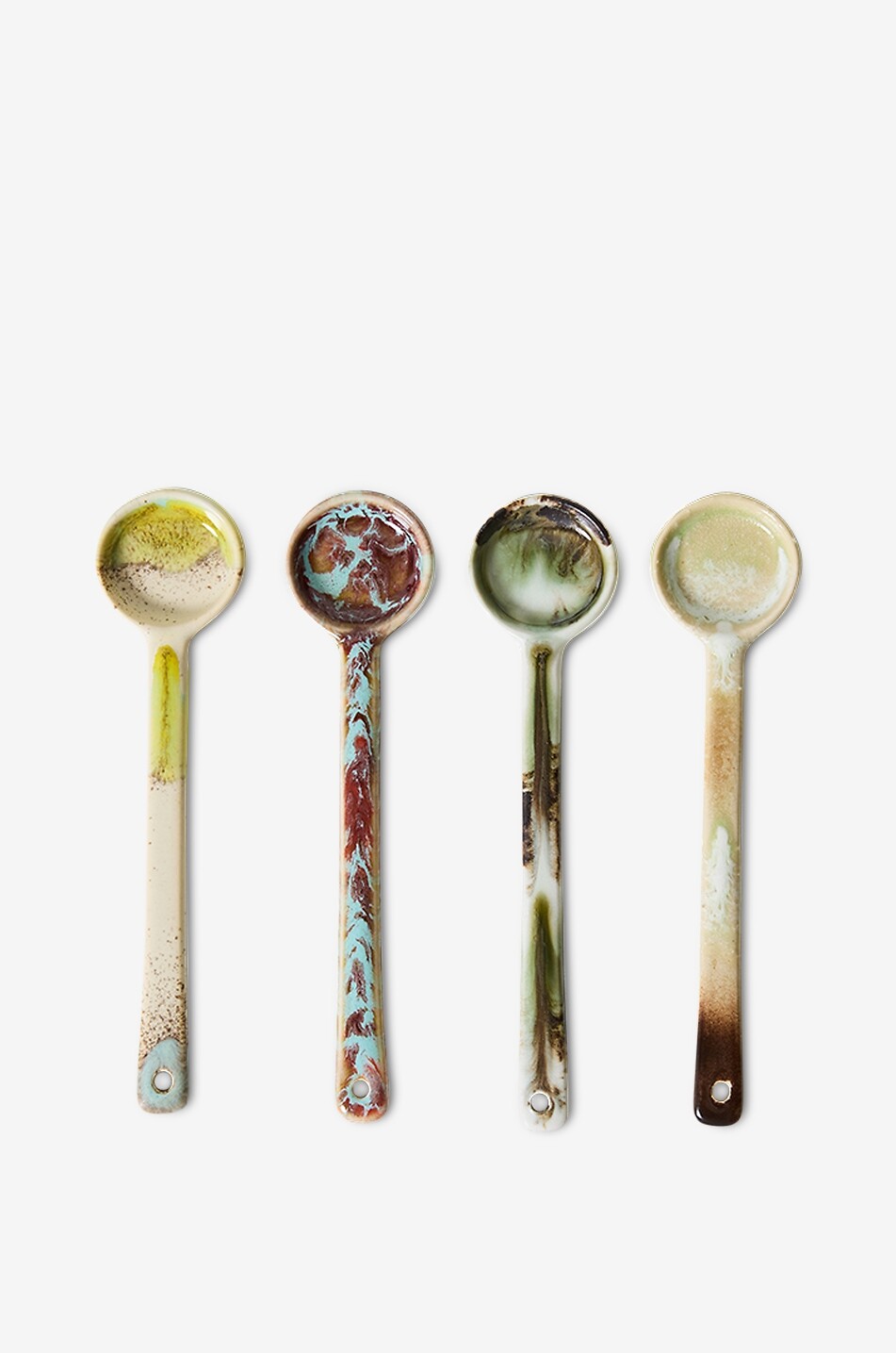 4-Set Kaffeelöffel aus Steingut 70s Ceramics M - Blend