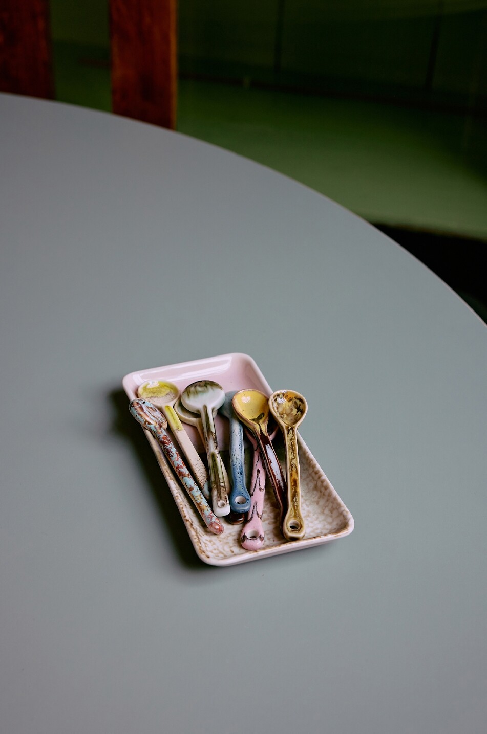 HKLIVING 4-Set Kaffeelöffel aus Steingut 70s Ceramics M - Sketch Haus BUNT 3