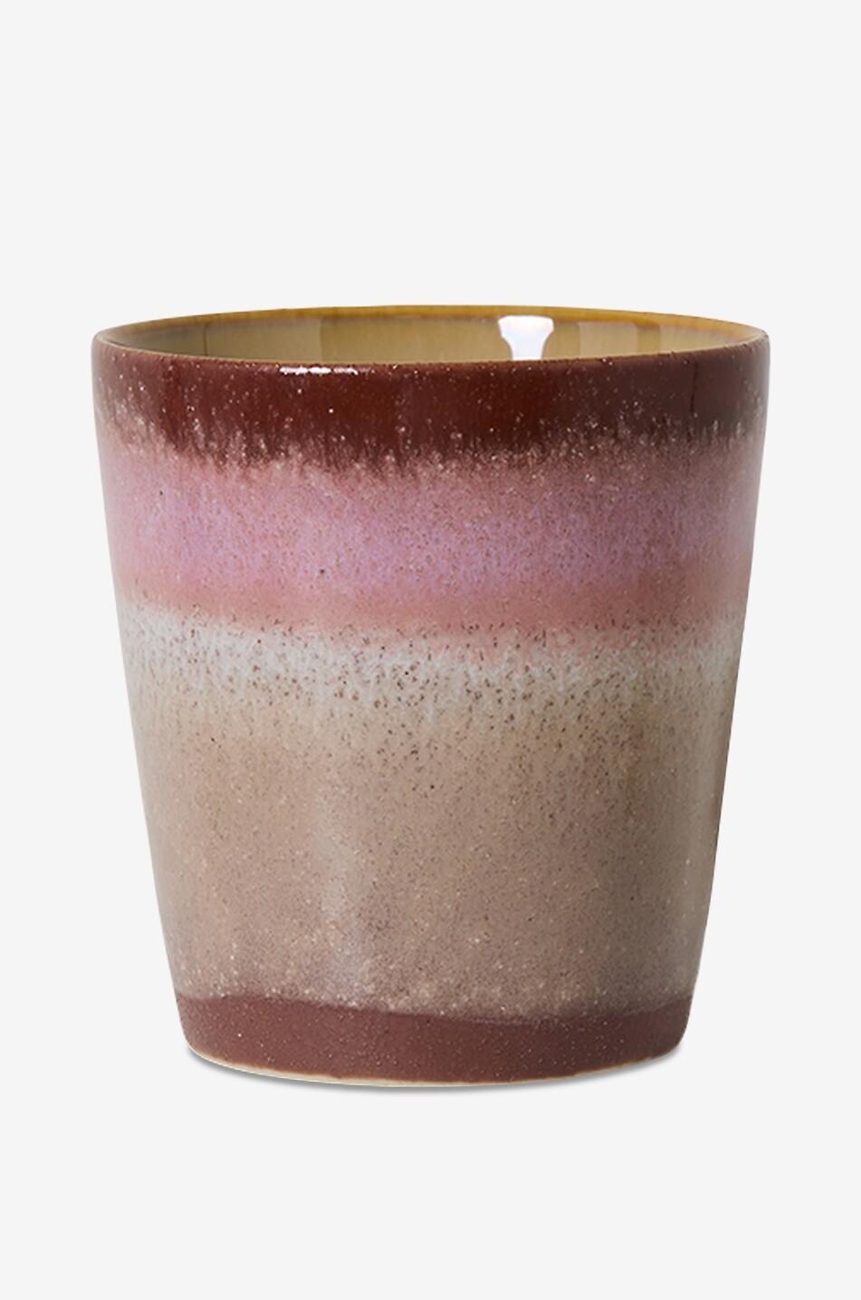 Kaffeetasse aus Steinzeug 70s Ceramics Bloom - H8