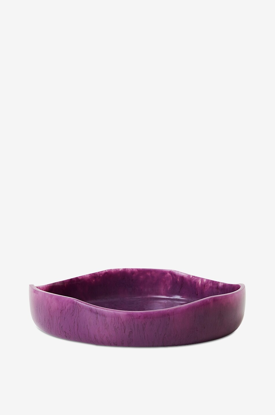 HKLIVING Schüssel aus Polyharz pflaume 26,5 cm Haus DUNKELROT 1