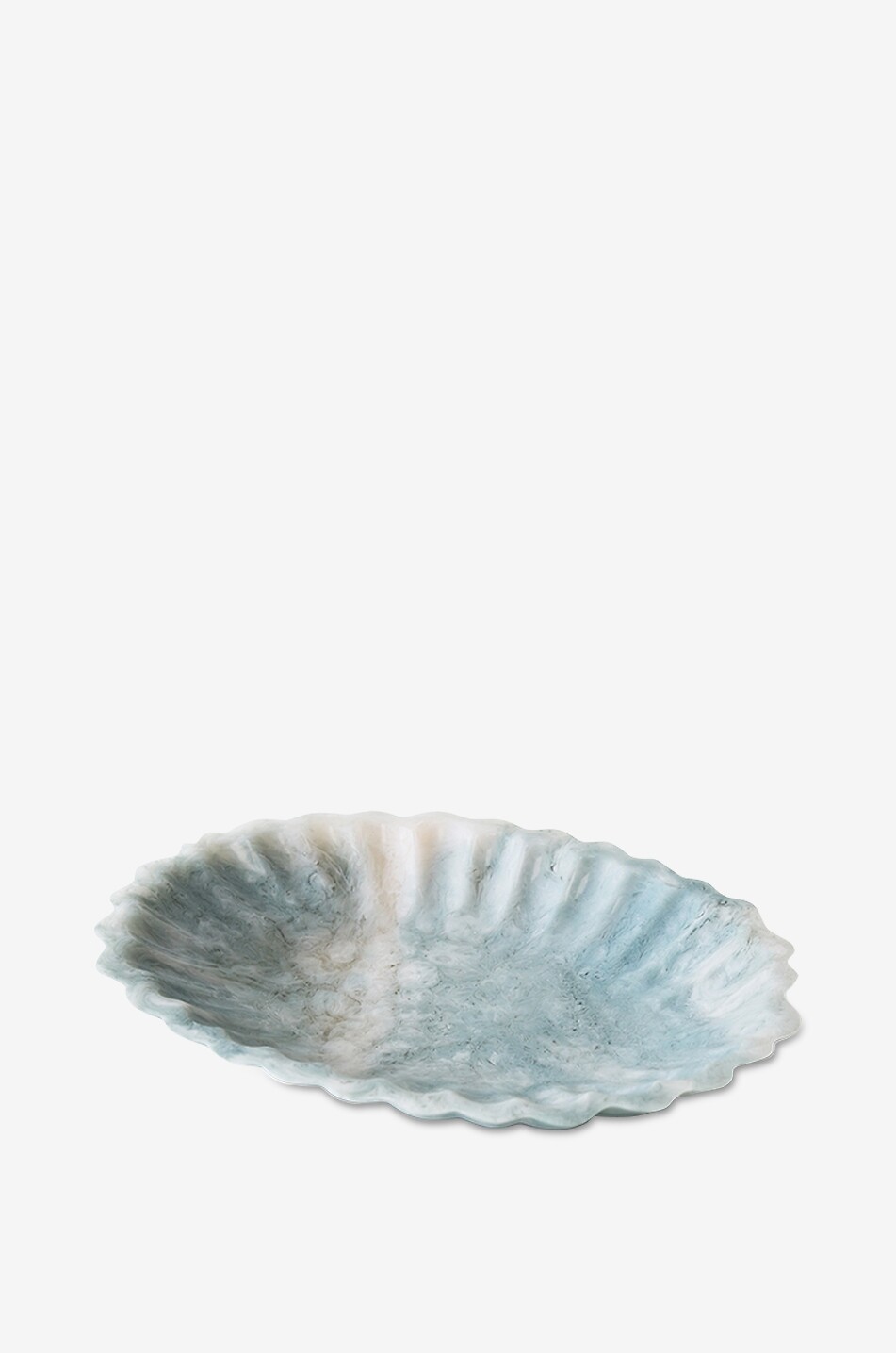 HKLIVING New Classics Pale Blue oval poly resin tray - L29 Home BLUE 2