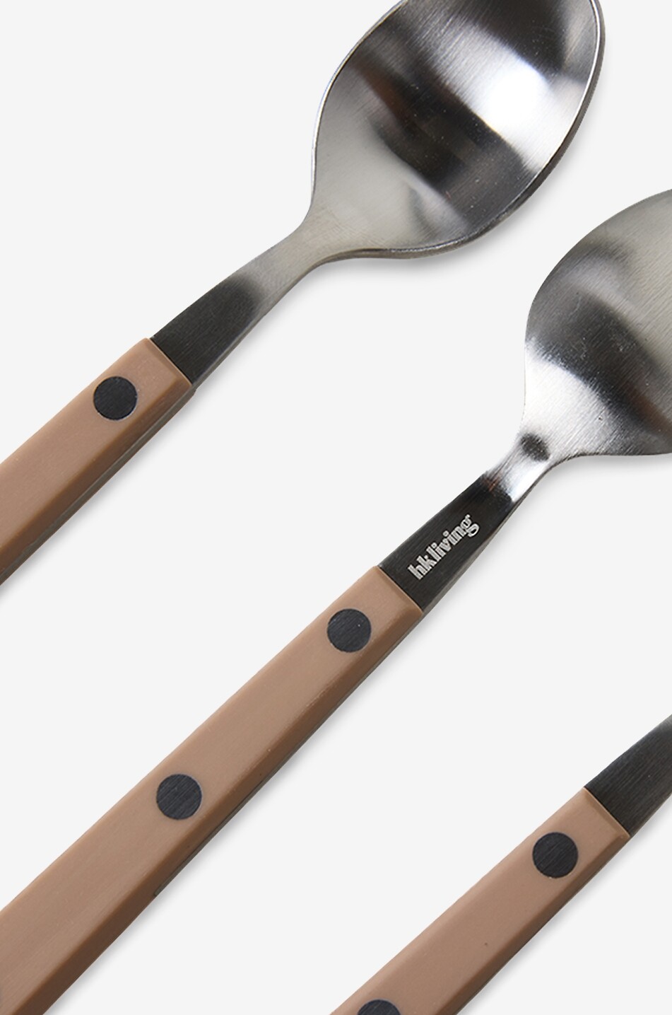 HKLIVING 70s Cutlery Taupe set of 4 tea spoons Home BROWN 2