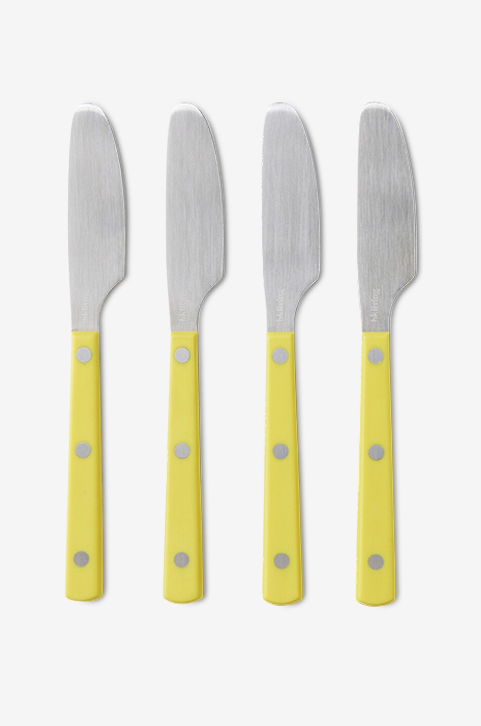 Vierer-Set Buttermesser aus Edelstahl