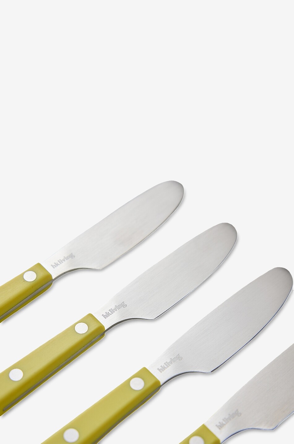 HKLIVING Vierer-Set Buttermesser aus Edelstahl Haus GELB 2