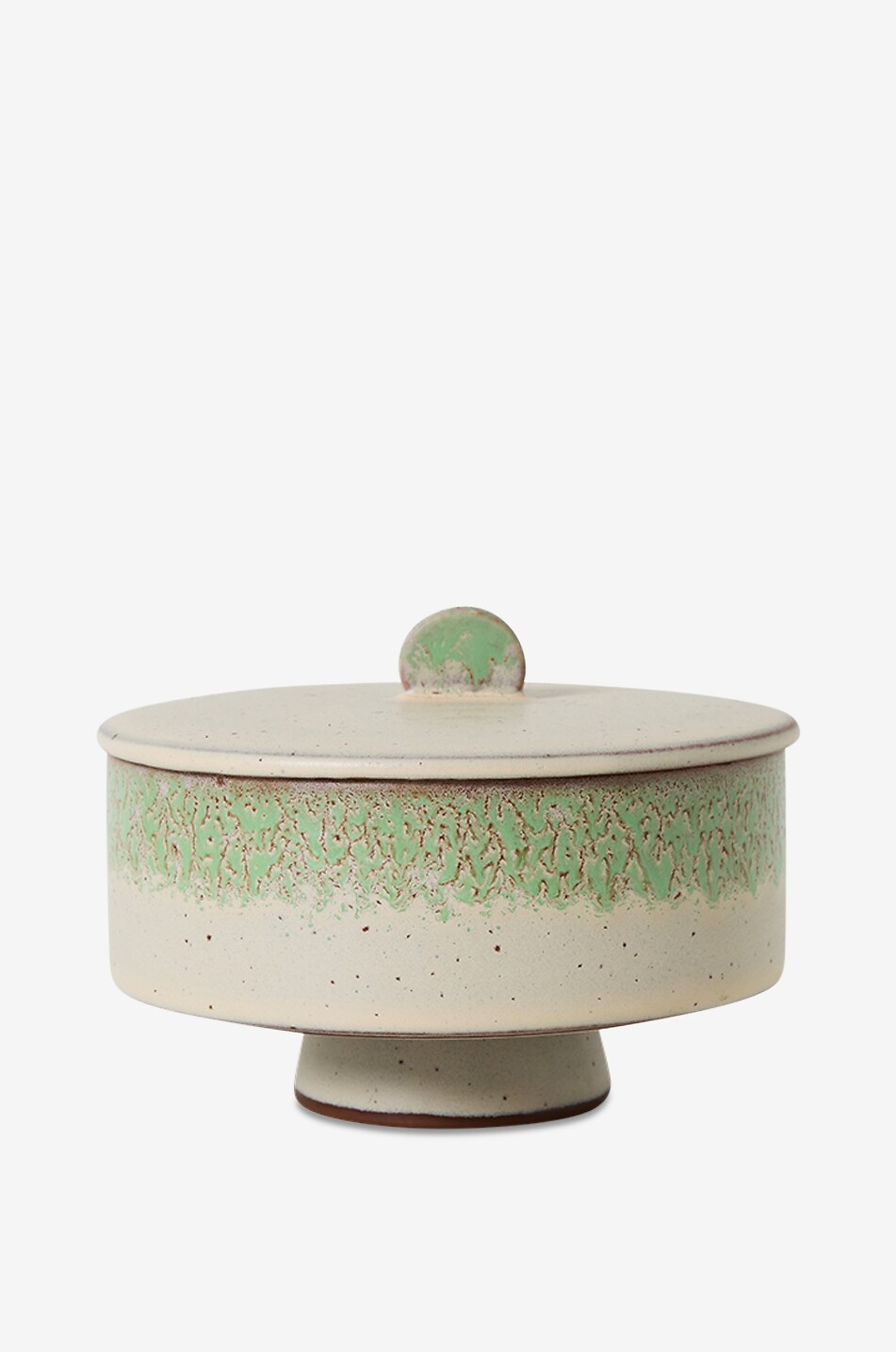 HKLIVING Bonbon aus Steingut 70er-Jahre 14 cm Haus ROSA 1