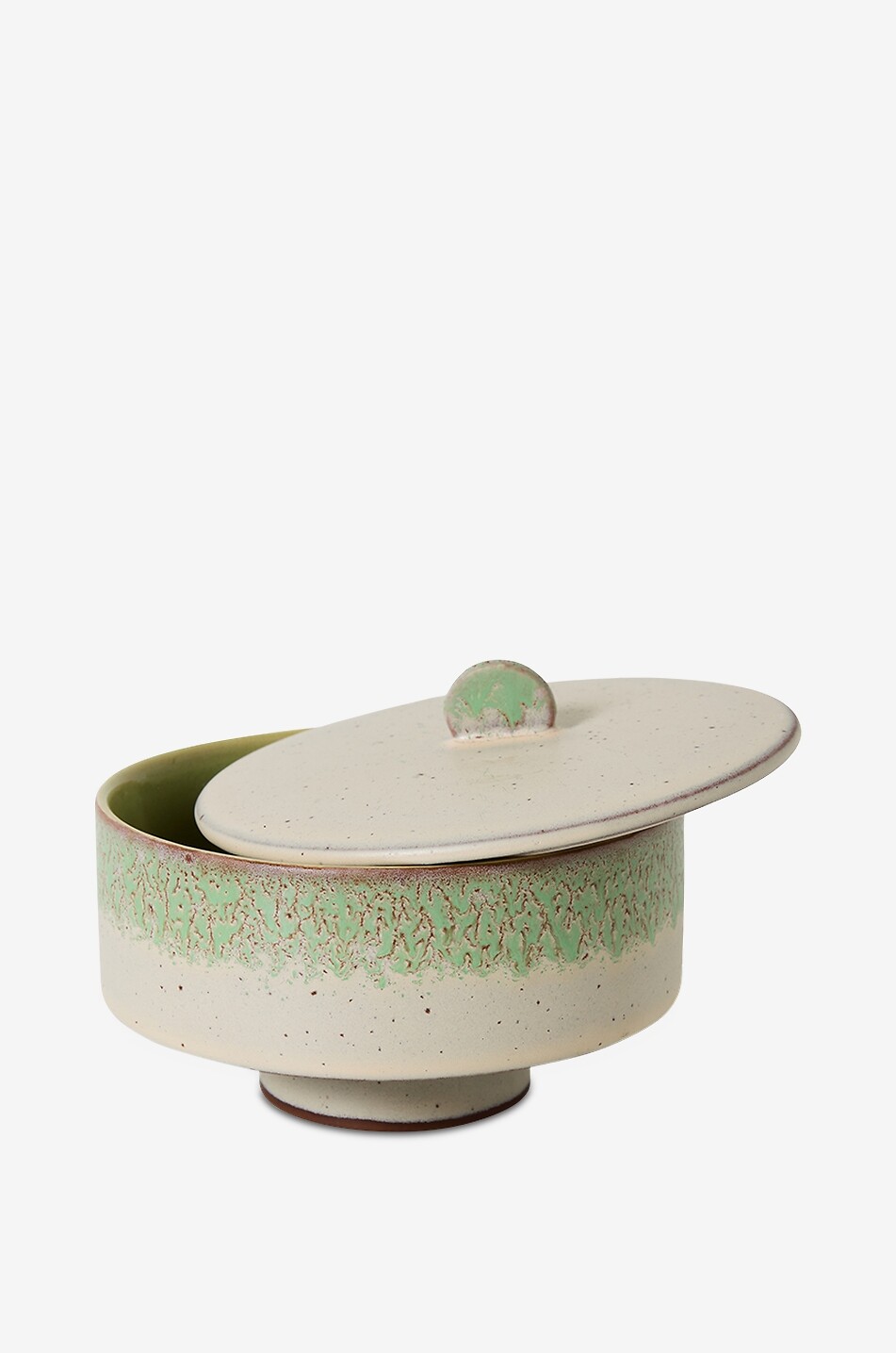 HKLIVING Bonbon aus Steingut 70er-Jahre 14 cm Haus ROSA 2