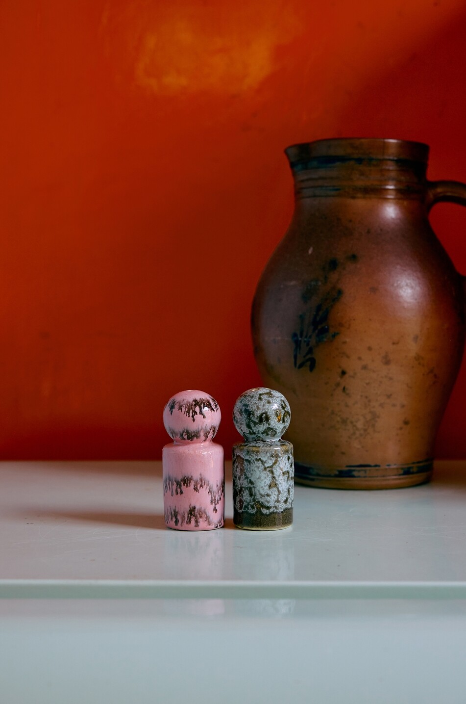 HKLIVING Salière et poivrier en grès 70s Ceramics Baroque Maison MULTICOLORE 3