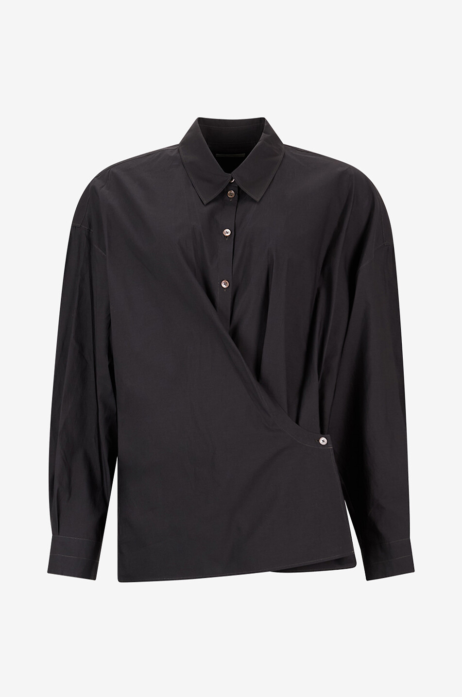 Chemise en coton et soie Twisted