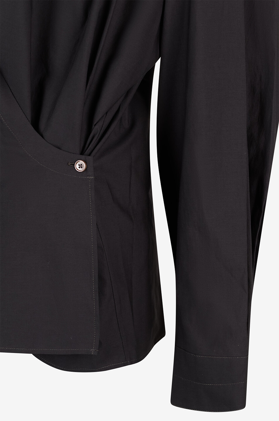 LEMAIRE Chemise en coton et soie Twisted Femme NOIR 3