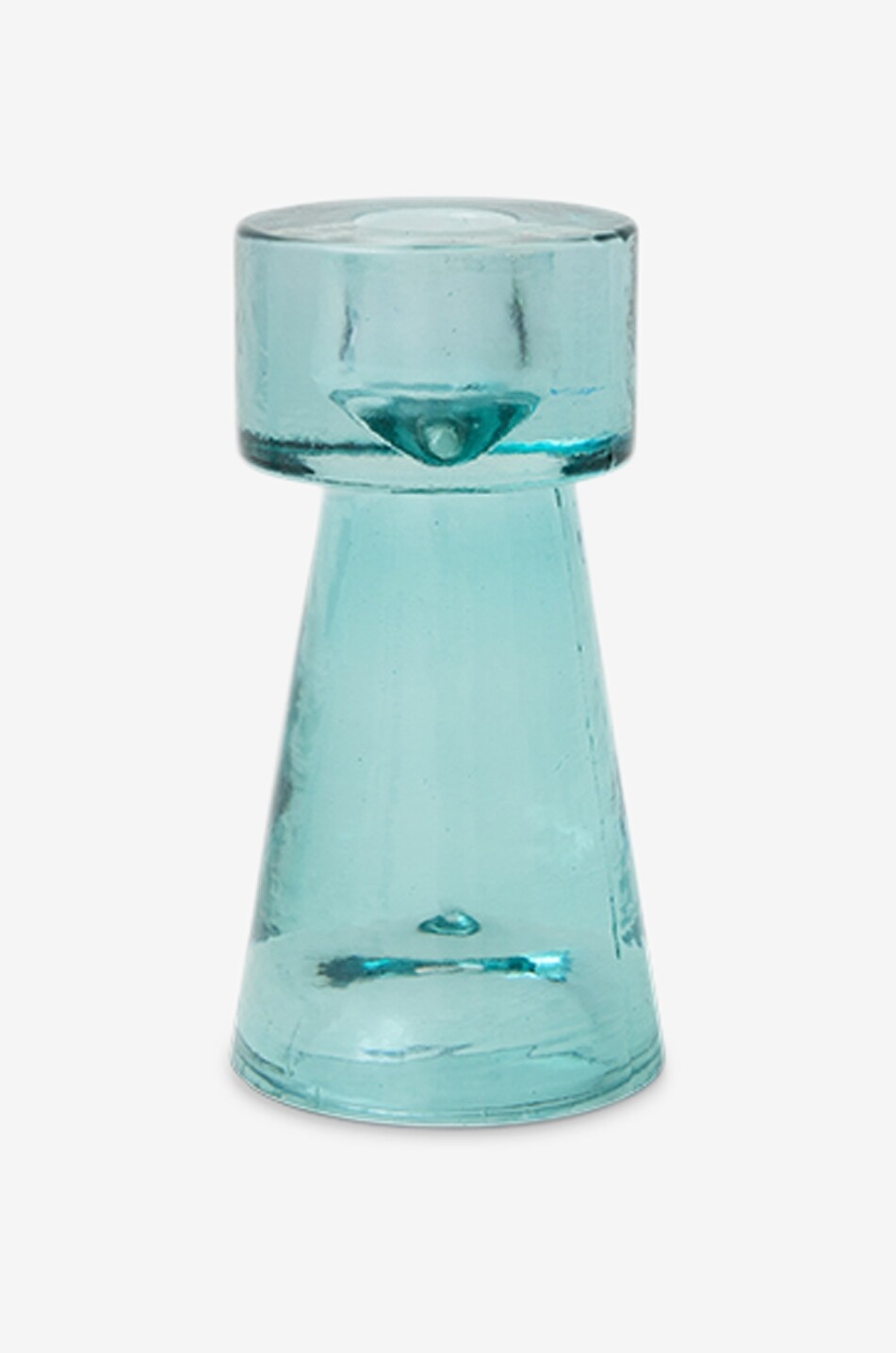 HKLIVING Arte Ice Blue S glass candle holder - H13 Home LIGHT BLUE 1